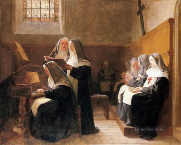 修道院聖歌隊の学術画家 ジェアン・ジョルジュ・ヴィベール Oil Paintings